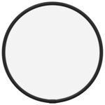 vidaXL Miroir mural Noir Ø 20 cm Rond