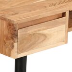 vidaXL Table à écrire Bois d'acacia massif 118 x 45 x 76 cm