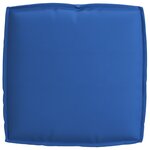vidaXL Coussin de palette pour siège bleu royal 50x50x12 cm en tissu Oxford