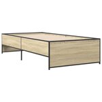 vidaXL Cadre de lit sans matelas chêne sonoma 100x200 cm
