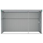 vidaXL Abri de jardin mural Vert 118x288x178 cm Acier galvanisé
