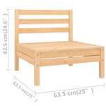 Salon de jardin meuble d'extérieur ensemble de mobilier 12 pièces bois de pin massif 02_0015694