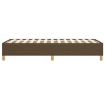 vidaXL Cadre de lit sans matelas marron foncé 100x200 cm tissu