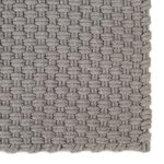 vidaXL Tapis rectangulaire Gris 80x160 cm Coton