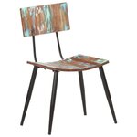 vidaXL Chaises à manger lot de 6 bois de récupération solide