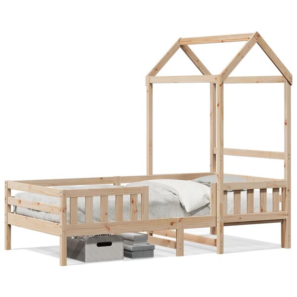 vidaXL Cadre de lit avec toit sans matelas 90x190 cm