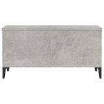 vidaXL Table basse Gris béton 90x44 5x45 cm Bois d'ingénierie