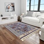Tapis de salon CHAOUEN 300 x 400 cm - Bleu