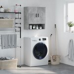vidaXL Armoire murale gris béton 60x31x70 cm bois d'ingénierie