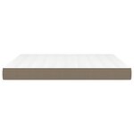 vidaXL Matelas de lit à ressorts ensachés Taupe 180x200x20 cm Tissu