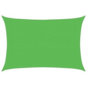 vidaXL Voile d'ombrage 160 g/m² Vert clair 3x4 5 m PEHD