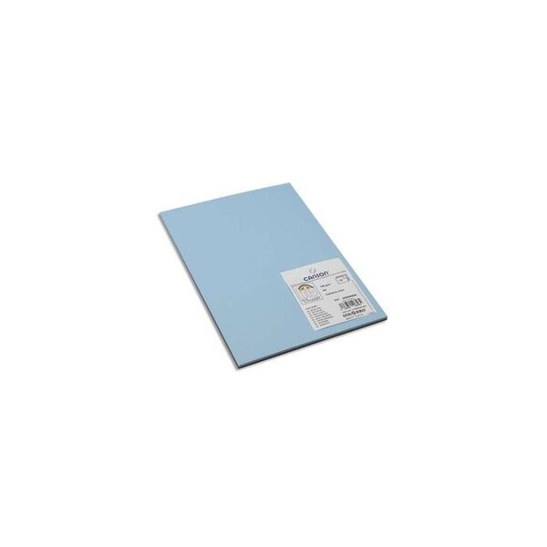 Paquet de 15 feuilles papier dessin 21x29,7 CANIRIS VIVALDI 185g. bleu ciel CANSON