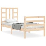 vidaXL Cadre de lit sans matelas bois de pin massif
