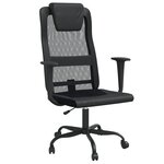 vidaXL Chaise de bureau réglable en hauteur noir