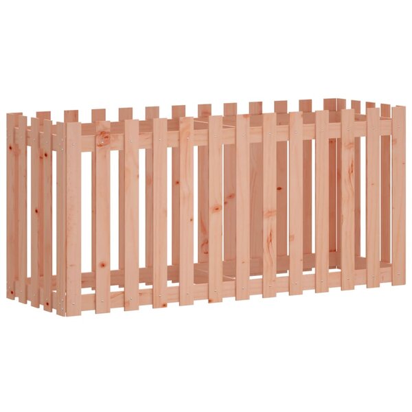 vidaXL Lit surélevé de jardin design de clôture bois douglas massif