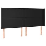 vidaXL Sommier à lattes de lit matelas LED Noir 200x200cm Similicuir