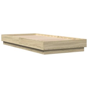 vidaXL Cadre de lit sans matelas chêne sonoma 90x200 cm