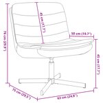 vidaXL Chaise Pivotante Bleue Tissu et Métal Standard Pivotant