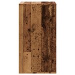 vidaXL Commode d'angle vieux bois 60x41x76 cm bois d'ingénierie