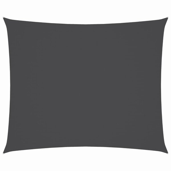 vidaXL Voile de parasol Tissu Oxford rectangulaire 3x4 m Anthracite