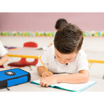 Trousse garnie antartik 2 compartiments 28 pieces bleu