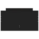vidaXL Cadre de lit sans matelas noir 75x190 cm