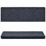 vidaXL Tapis de marches d'escalier 10 Pièces 65x21x4 cm Aiguilleté