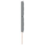 vidaXL Tête de lit Design Lignes Gris Clair 200 cm Tissu