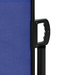 vidaXL Auvent latéral rétractable bleu 160x500 cm