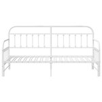 Cadre de lit daybed vidaXL avec lit gigogne Blanc 75x190 cm Acier