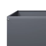 vidaXL Lit surélevé de jardin anthracite 100x100x18 5 cm acier