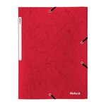 Dossier Avec Fermeture Élastique A4 - Rouge - X 5 - Biella