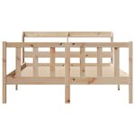 vidaXL Cadre de lit sans matelas 135x190 cm bois de pin massif