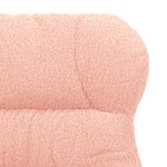 Fauteuil relaxant vidaXL en tissu rose à poils bouclés