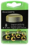 BTE 8 AIMANTS Diam 9mm OR EXACOMPTA