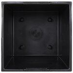 vidaXL Jardinière et intérieur amovible anthracite 37 /64 L rotin PP