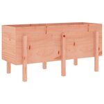 vidaXL Lit surélevé de jardin 121x50x57 cm bois Douglas massif