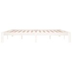 vidaXL Cadre de lit Blanc Bois de pin massif 200x200 cm