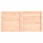 vidaXL Dessus de table 120x60x(2-4) cm bois de chêne massif non traité