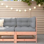 vidaXL Canapé d'angle de jardin bois massif douglas