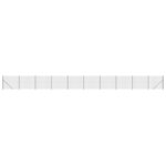 vidaXL Clôture en treillis métallique avec bride anthracite 2x25 m