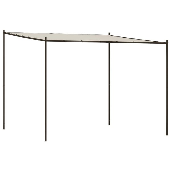 vidaXL Belvédère blanc 3x3 m 180 g/m² tissu et acier