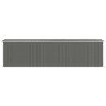 vidaXL Abri de jardin Gris clair 192x772x223 cm Acier galvanisé