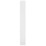 vidaXL Armoire à chaussure Blanc brillant 59x17x150 cm Bois ingénierie