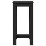 vidaXL Table de bar noir 51x50x103 5 cm bois d'ingénierie