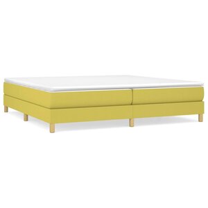vidaXL Cadre de lit sans matelas vert 200x200 cm tissu