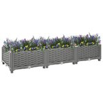 vidaXL Lit surélevé 120x40x23 cm Polypropylène