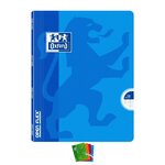 Cahier OPENFLEX agrafé 17x22 cm 140 pages grands carreaux 90g coloris aléatoire OXFORD