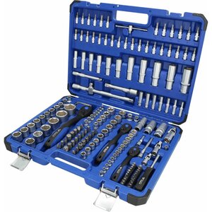 Brilliant tools jeu de douilles de 1/4" 3/8" 1/2" 171 pièces acier