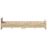 vidaXL Cadre de lit sans matelas chêne sonoma 120x200 cm